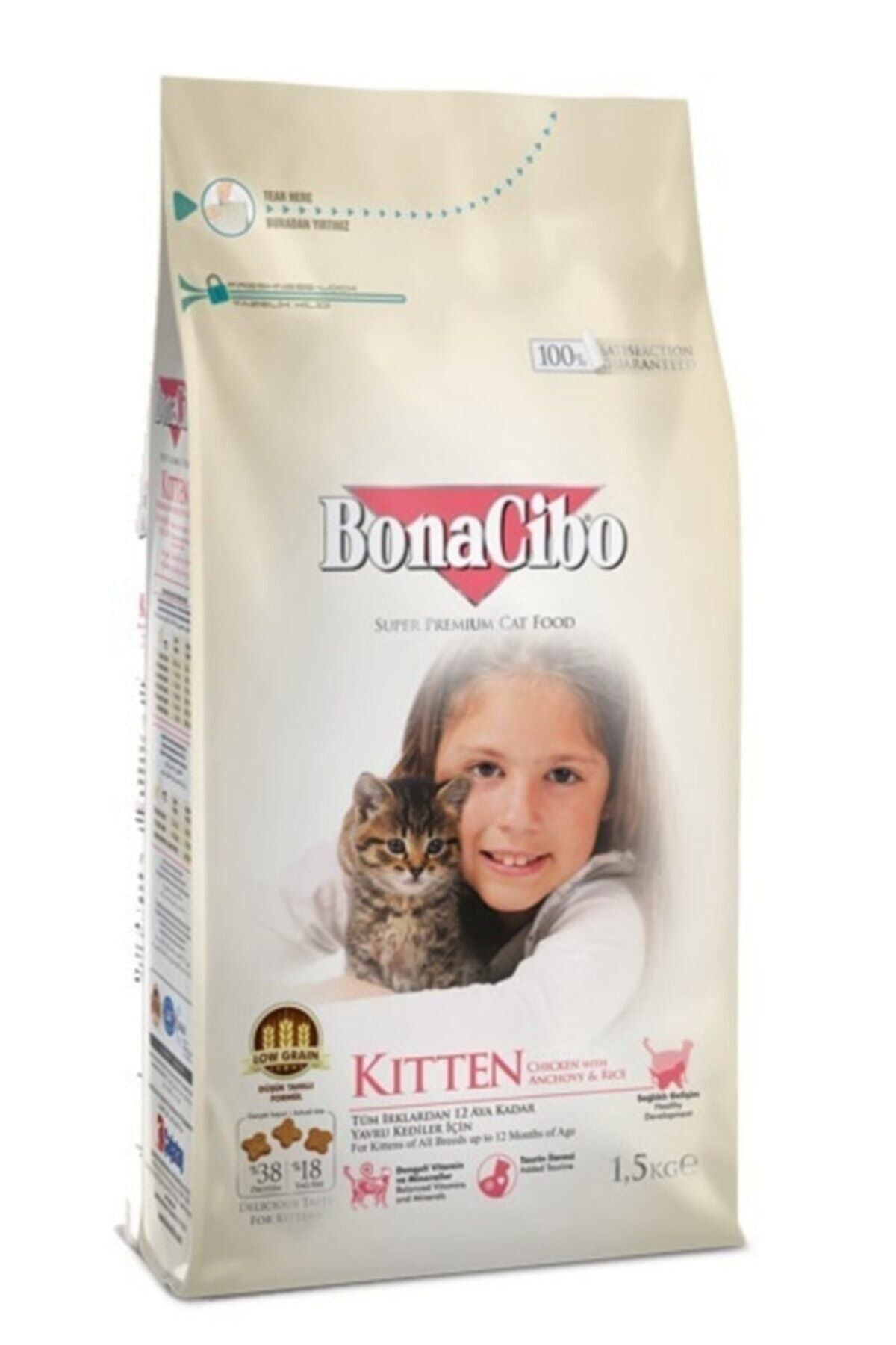 Kedi Maması - Bonacibo Tavuklu Yavru 1.5 kg