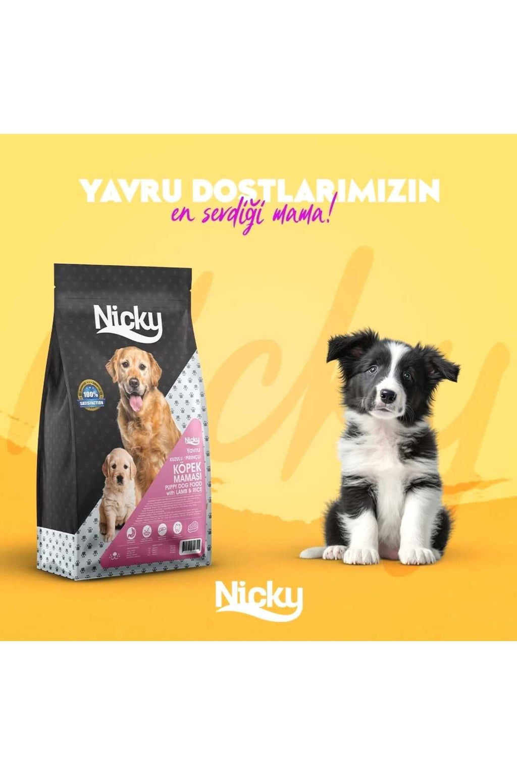 Köpek Maması - Nicky Kuzulu Yavru 15 kg
