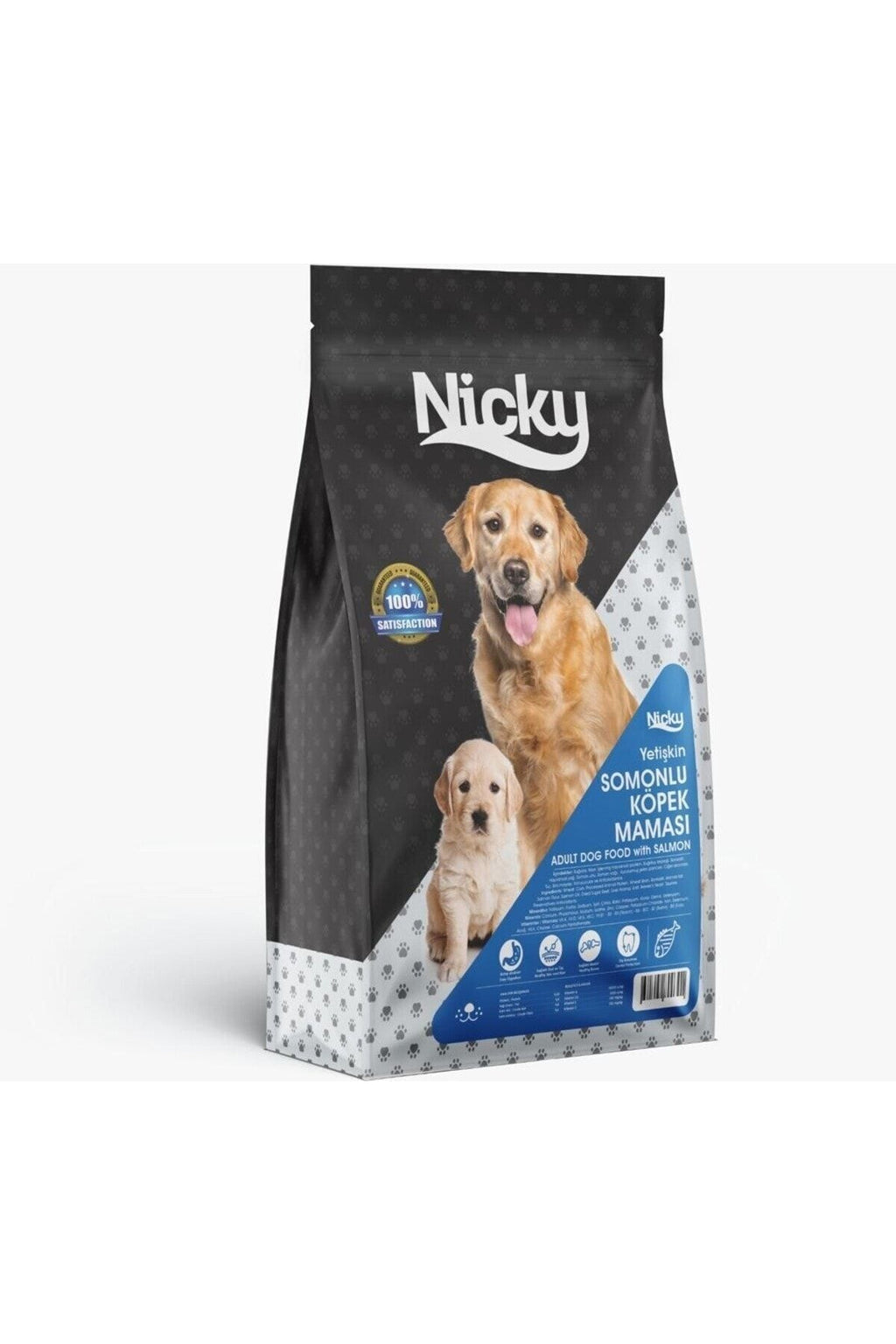 Köpek Maması - Nicky Somonlu Yetişkin 15 kg