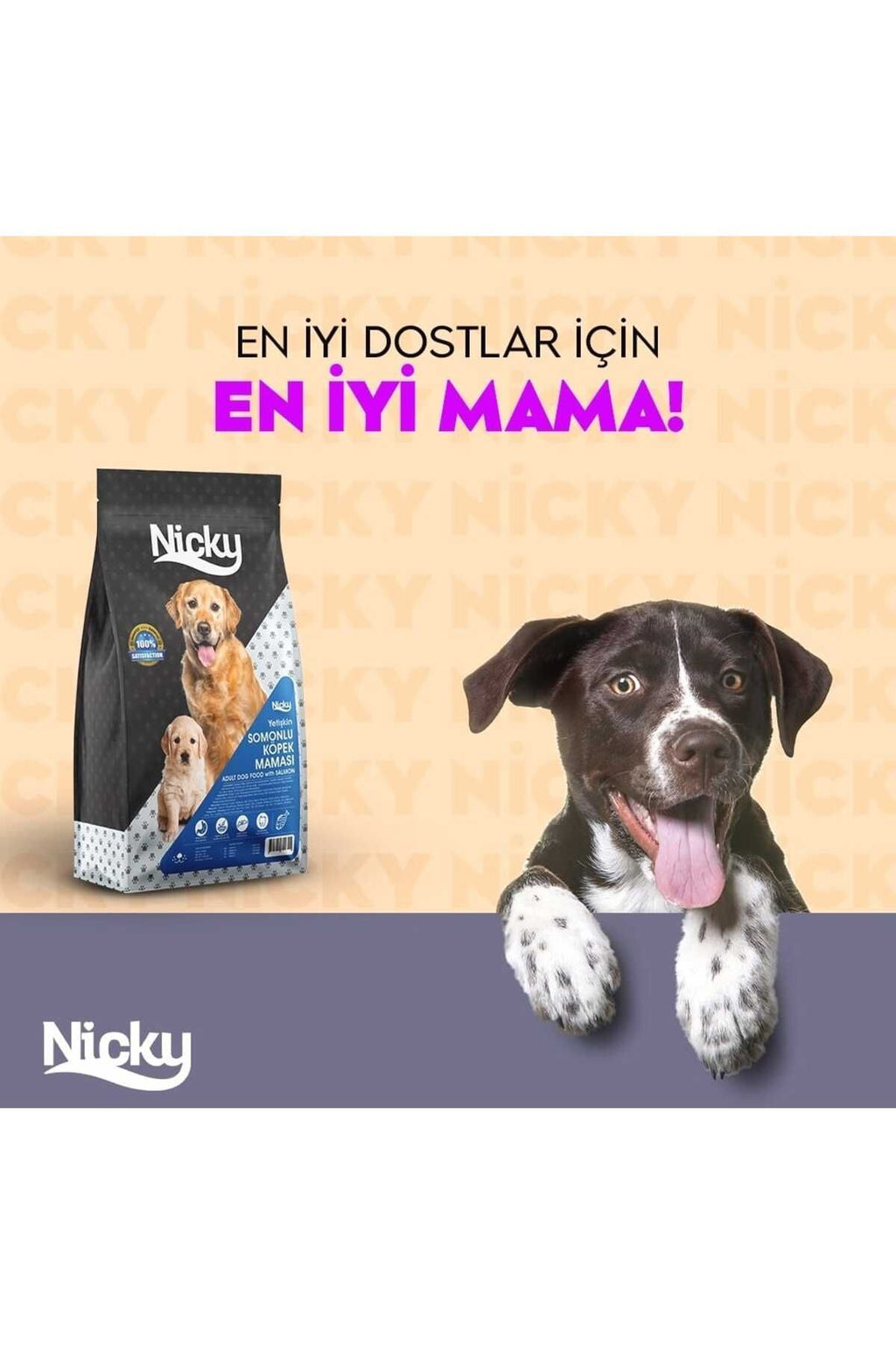 Köpek Maması - Nicky Somonlu Yetişkin 15 kg