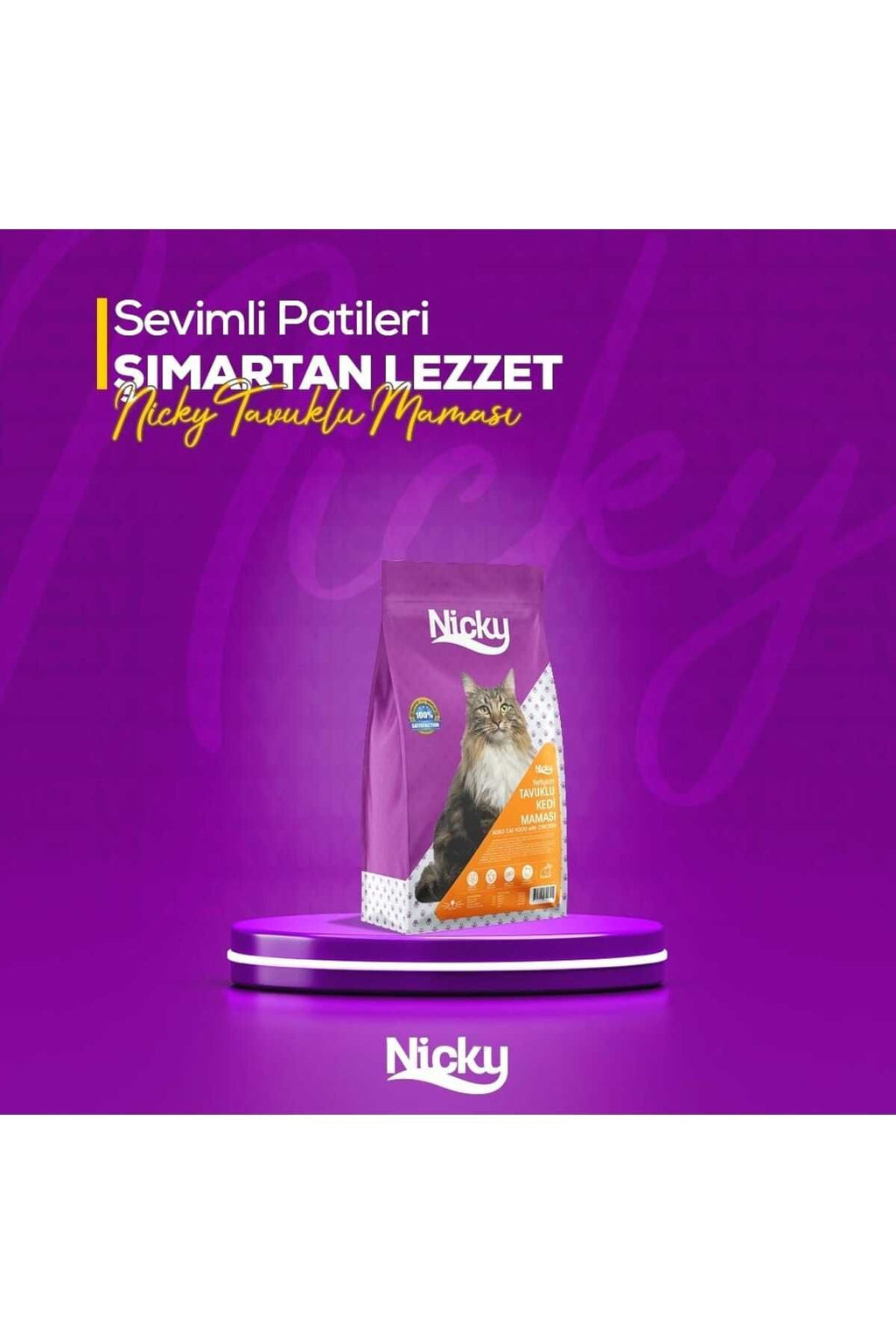 Kedi Maması - Nicky Tavuklu Yetişkin 15 kg